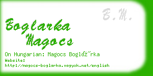 boglarka magocs business card